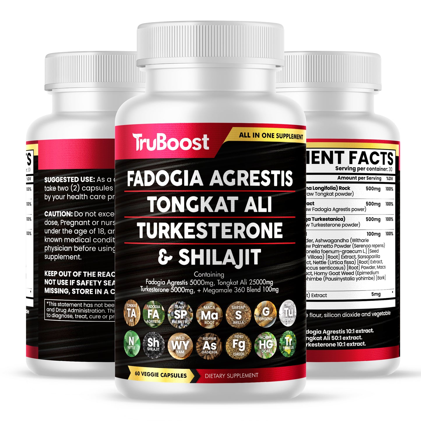 TruBoost: All-In-One | Shilajit, Tongkat Ali, Turkesterone